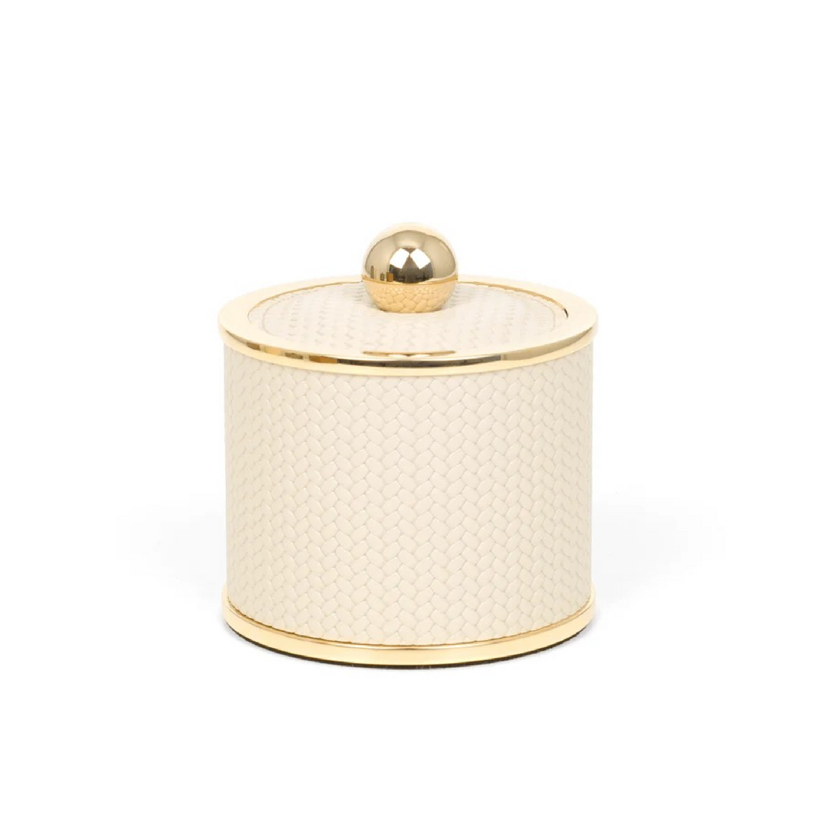 Leather Covered Round Bathroom Set | Pinetti Olimpia | OROA.com