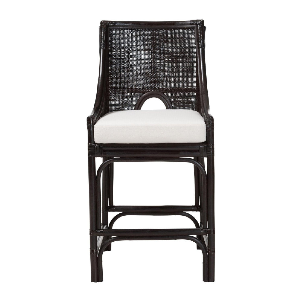 Modern European furniture - Rattan Sloped-Arm Counter Stool - www.oroa.com