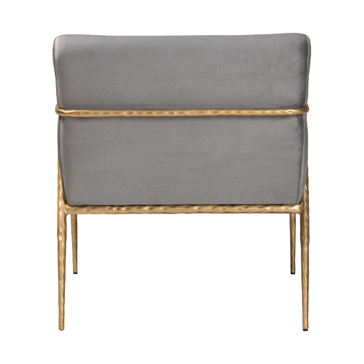 Modern European furniture - Gray Velvet Lounge Chair - www.oroa.com