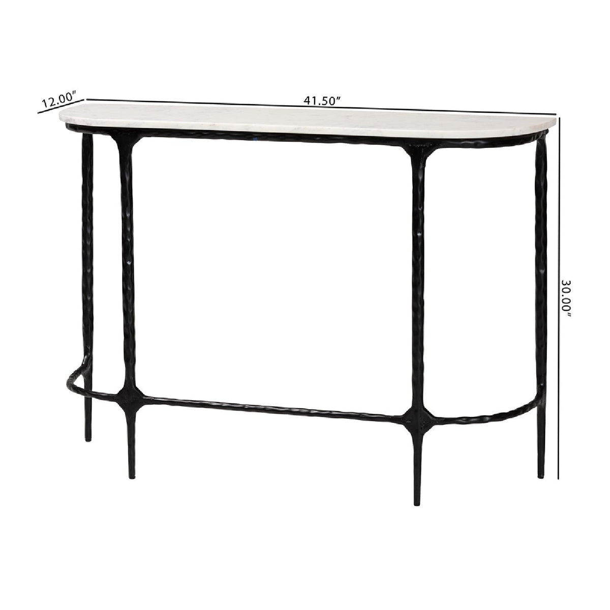 Modern European furniture - White Marble Console Table - www.oroa.com