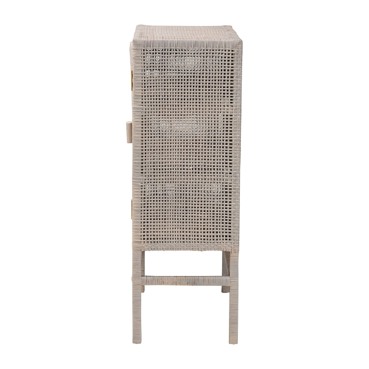 Modern European furniture - Gray Rattan 2-Door Cabinet - www.oroa.com