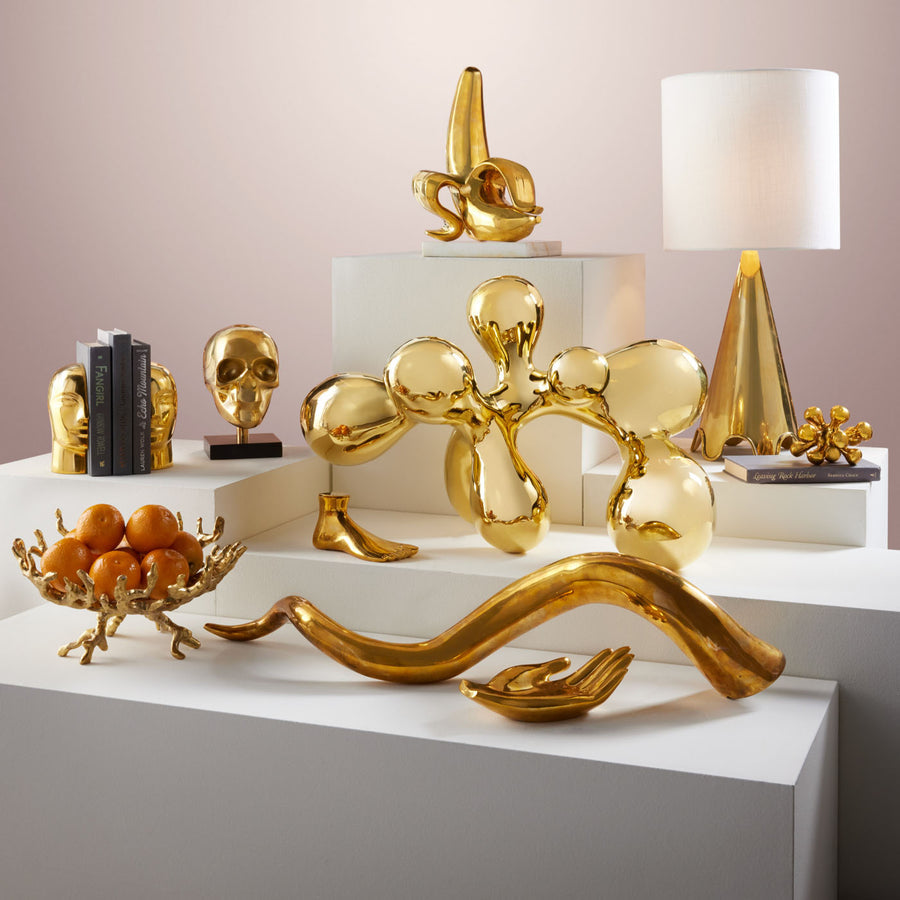 Organic-Shaped Brass Decor L | Jonathan Adler Orb