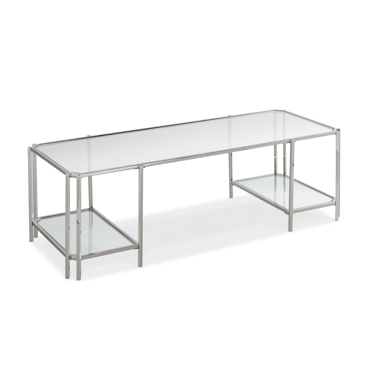 Reflective Glass Coffee Table | Caracole Cheryl