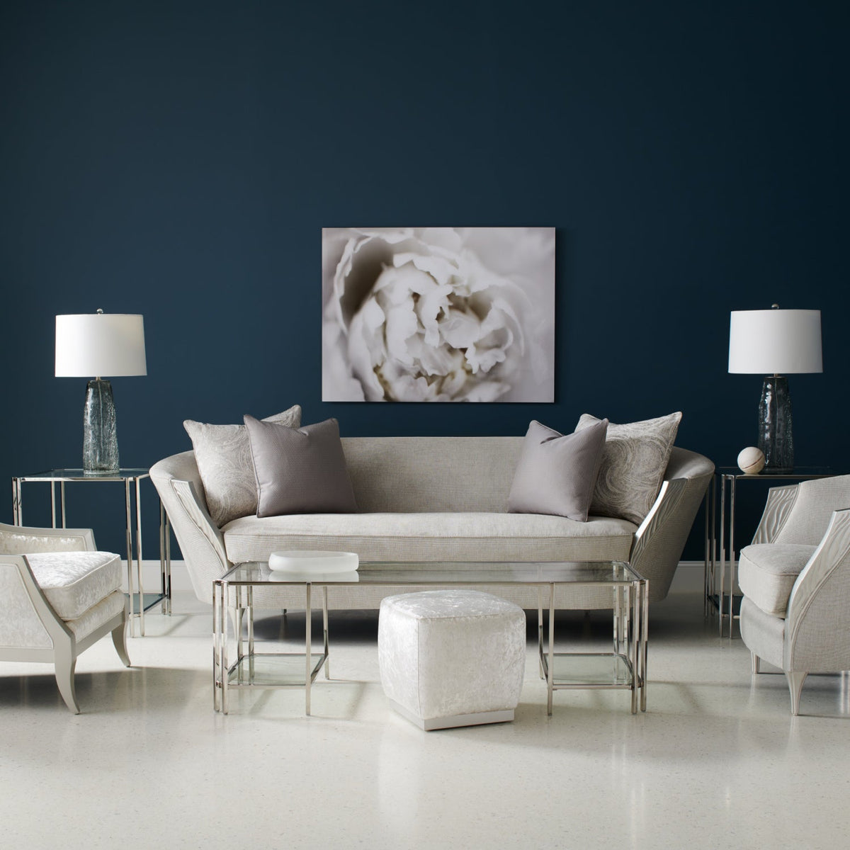 Reflective Glass Coffee Table | Caracole Cheryl