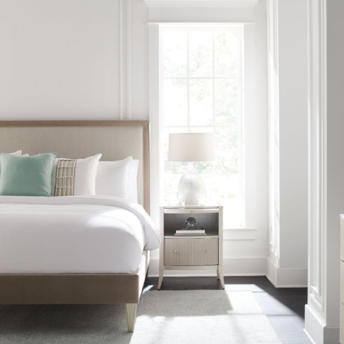 Modern Classic Cream Nightstand | Caracole New Love