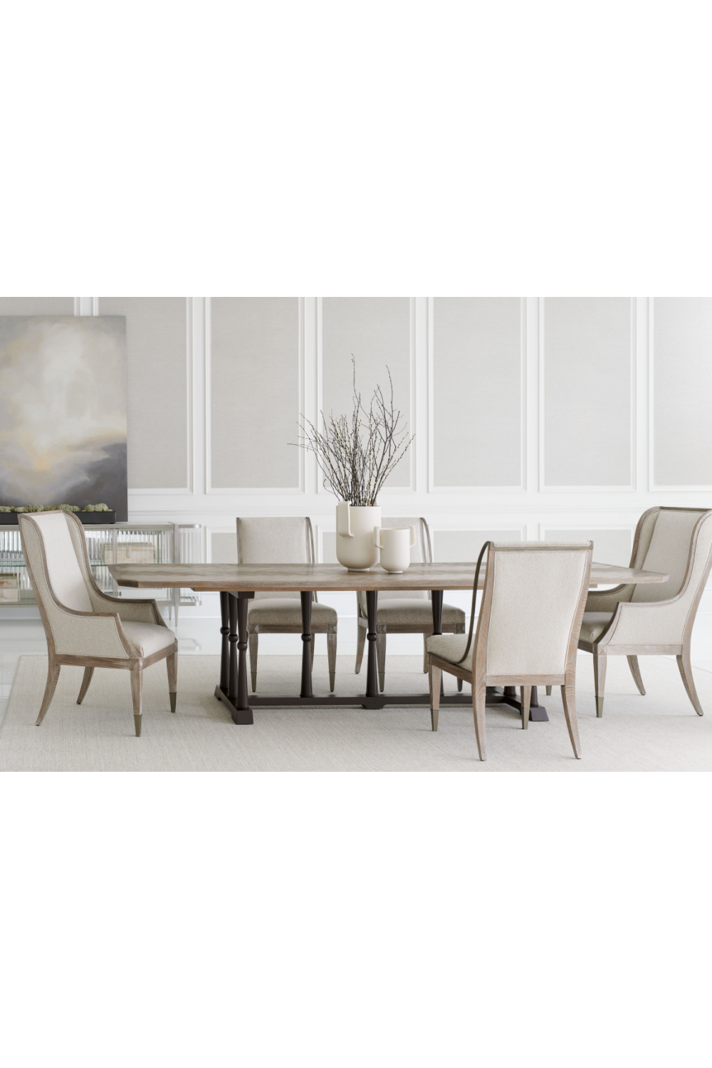 Ash Wood Side Chair | Caracole Open Arms | Oroa.com