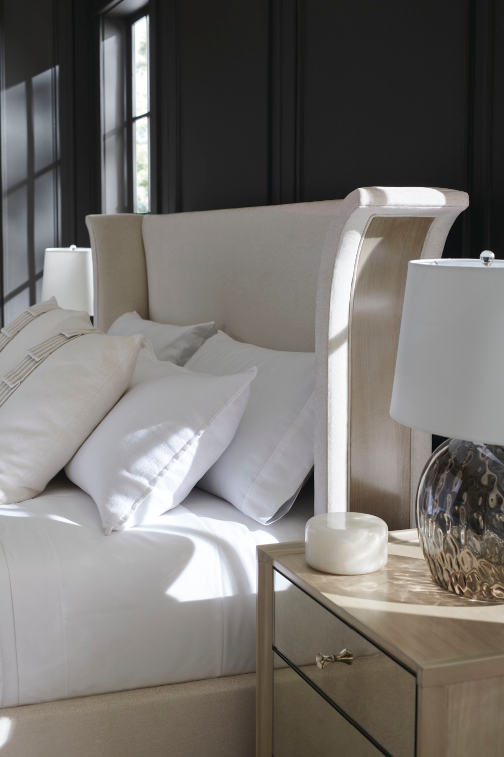 Light Gray Modern Bed | Caracole Beauty Sleep | Oroa.com