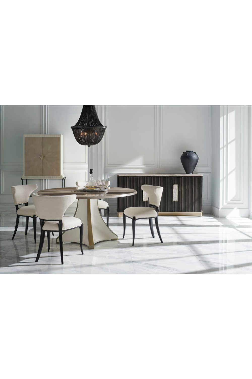 Rosette Motif Dining Table | Caracole Great Expectations | Oroa.com