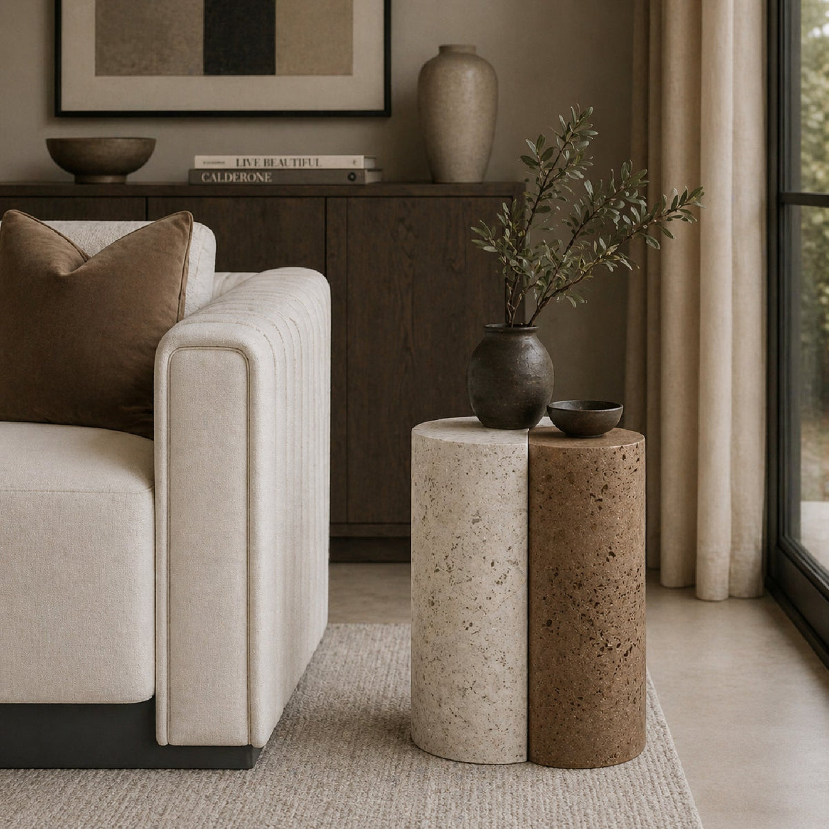 Cylindrical End Table | Caracole Sun And Moon