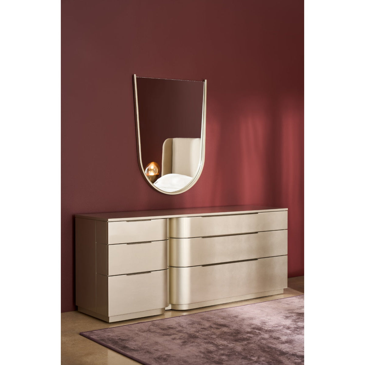 Silver Arched Mirror | Caracole Oblique