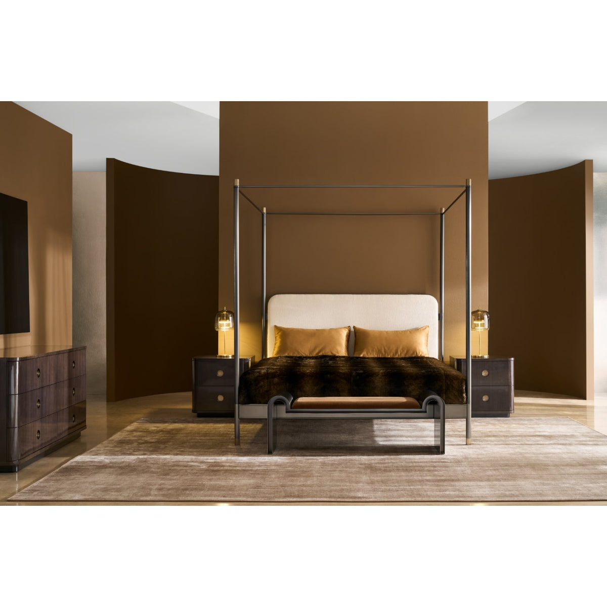 Bronze Canopy Bed | Caracole Campaign