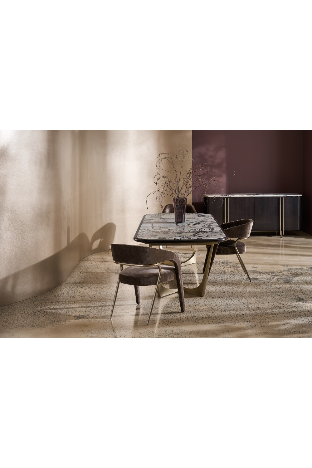 Oval 4-Door Sideboard | Caracole Vena | Oroa.com