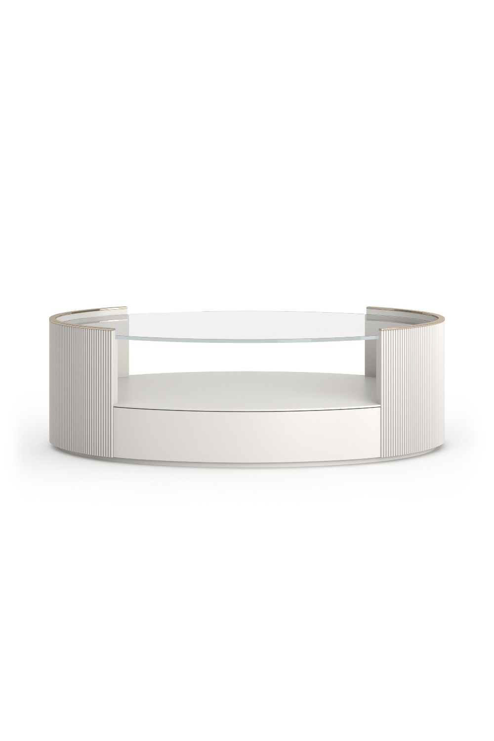 Glass Top Oval Coffee Table | Caracole Love | Oroa.com