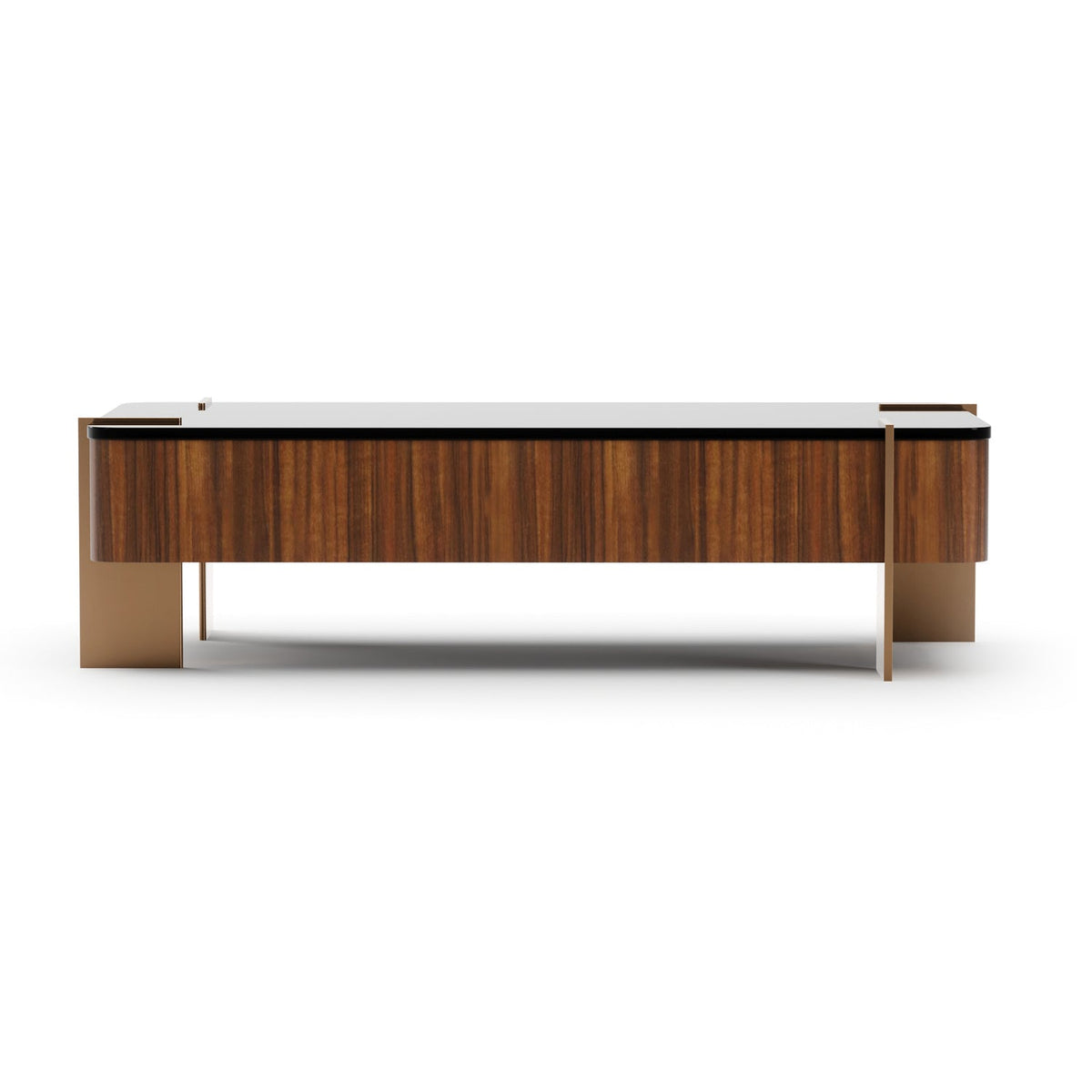 Rectangular Walnut Cocktail Table | Caracole Altura