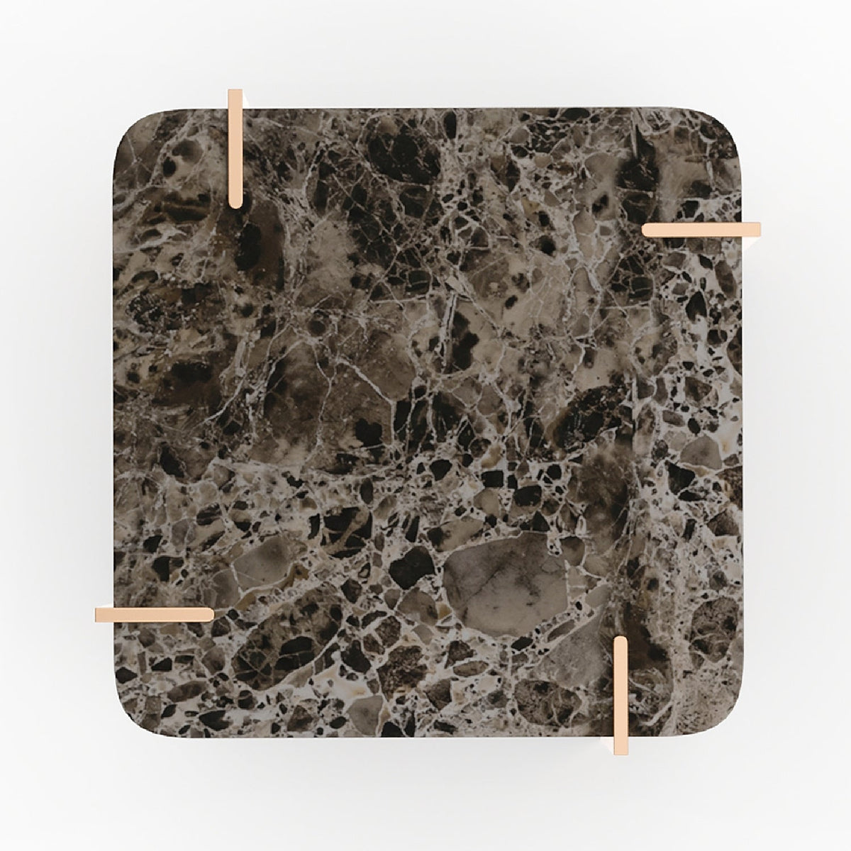 Smoked Walnut Square Side Table | Caracole Altura