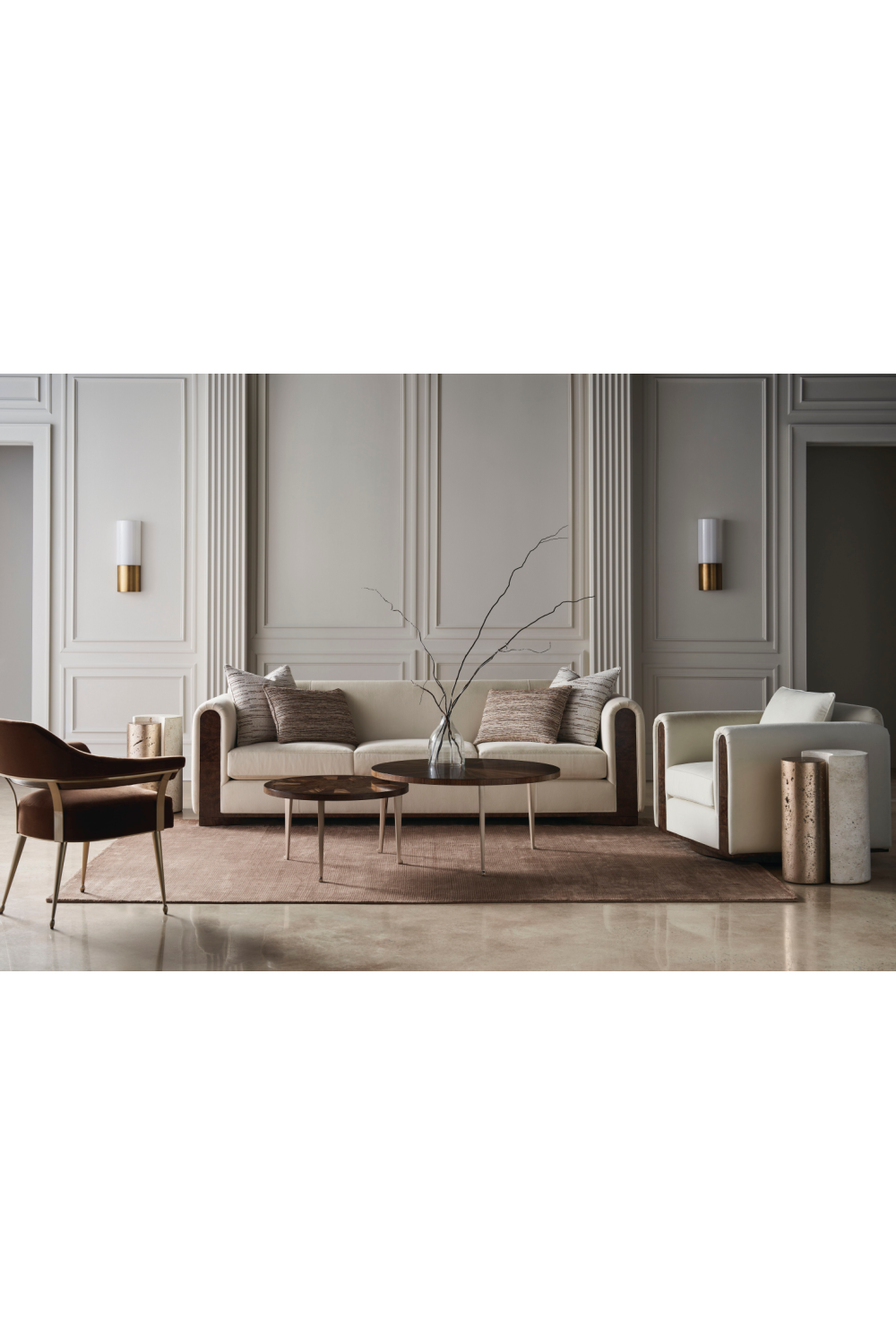Round Wooden Cocktail Table | Caracole One Of The Bunch | Oroa.com