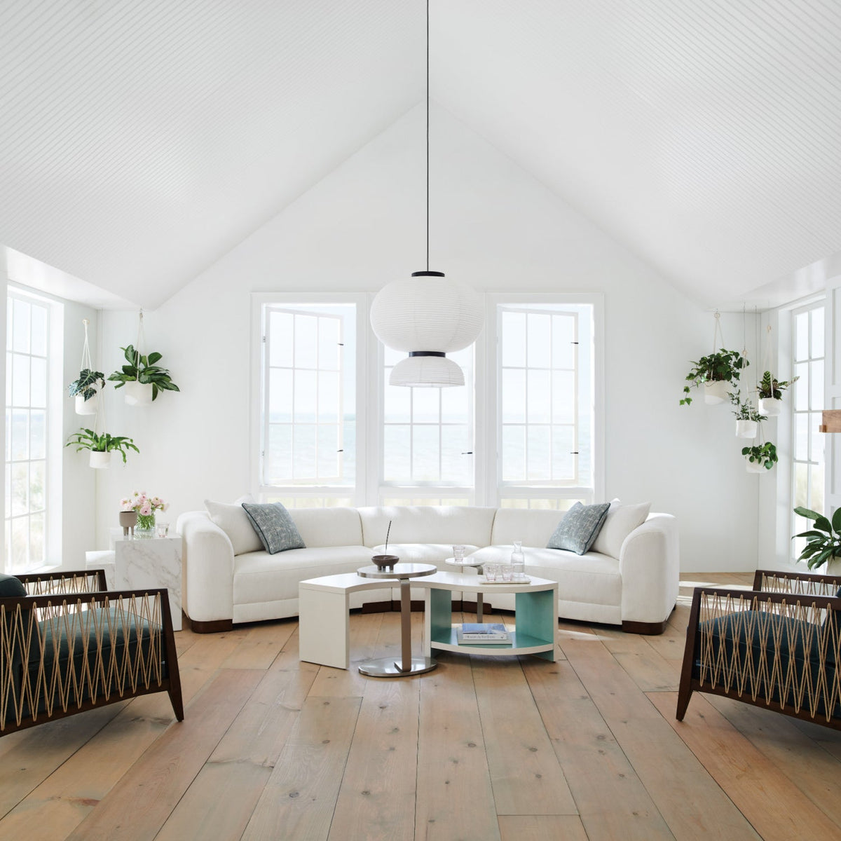White S-Shaped Cocktail Table | Caracole Over Flow