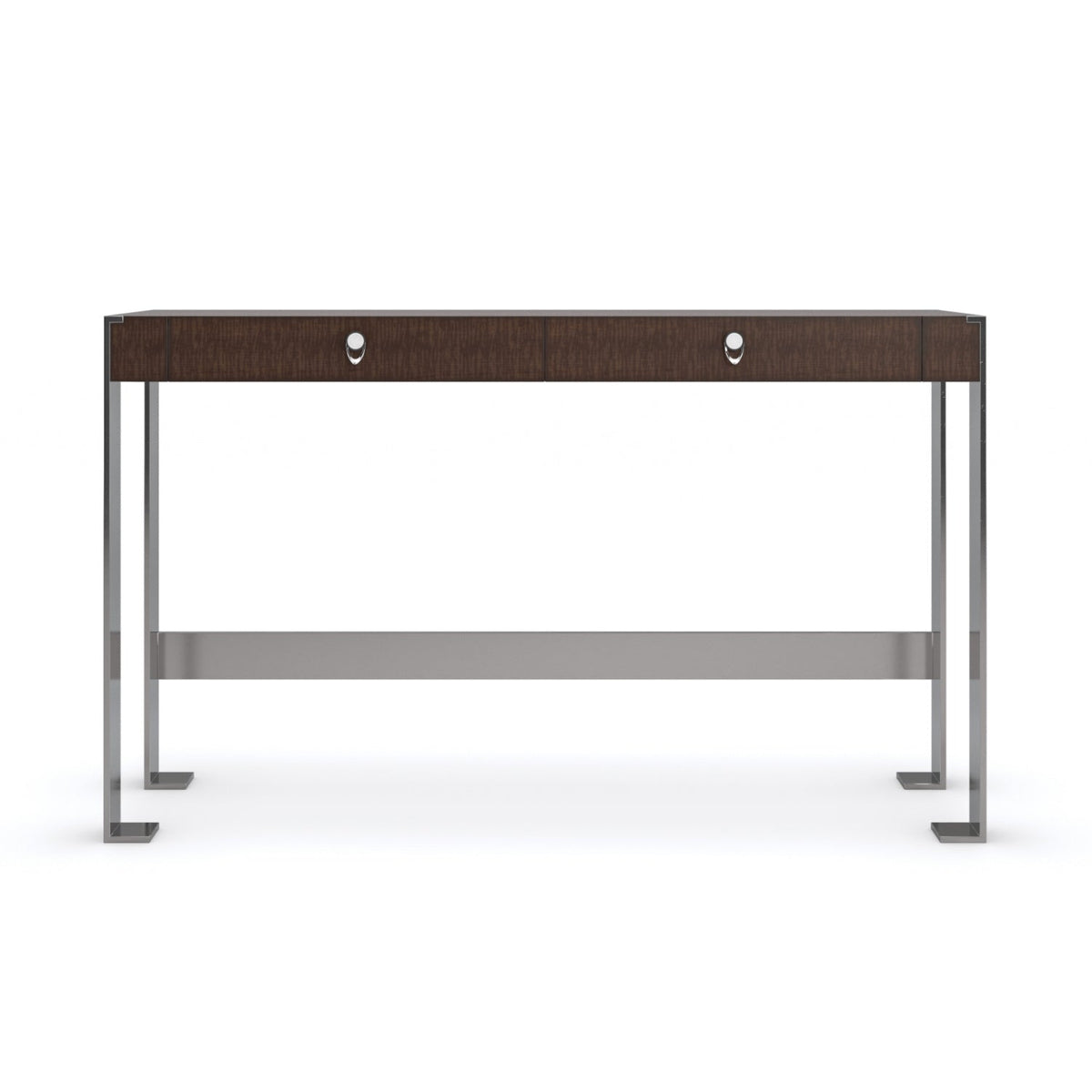 Metal Legged 2-Drawer Desk | Caracole Open for Business