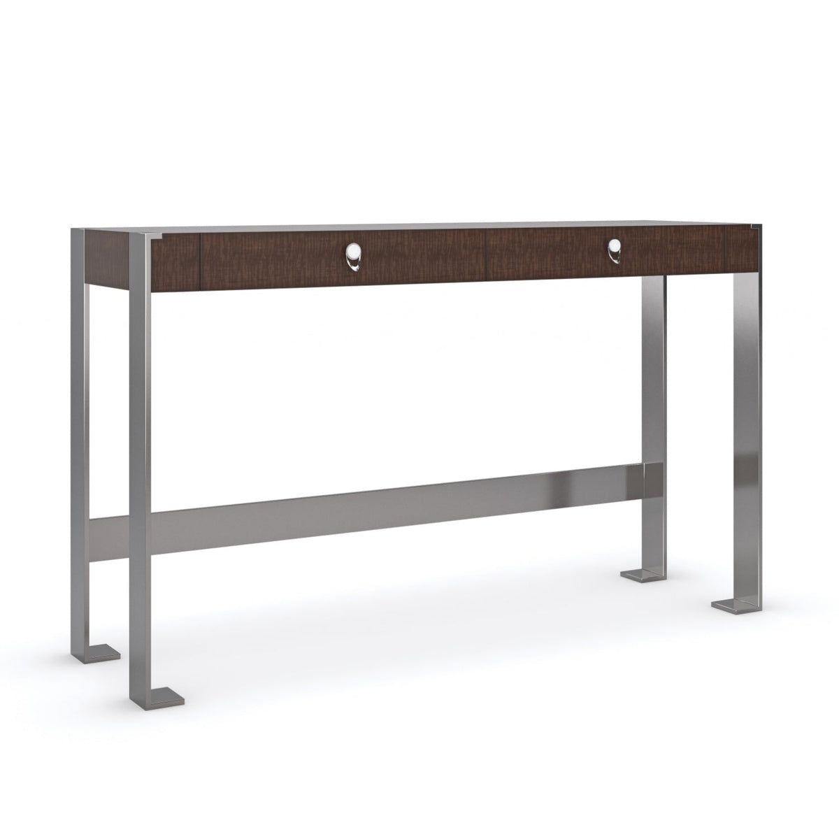 Metal Legged 2-Drawer Desk | Caracole Open for Business