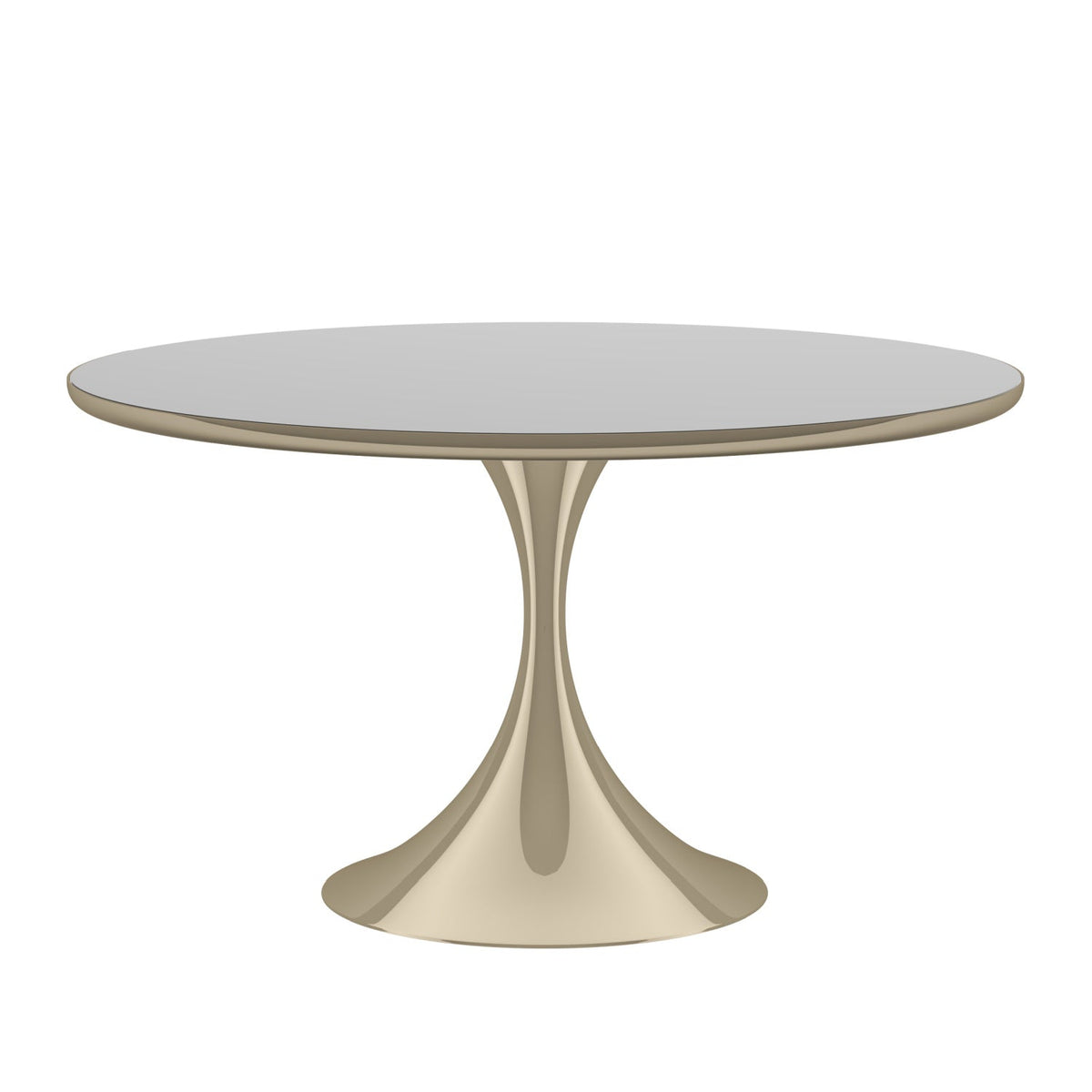 Mirror Top Round Dining Table | Caracole Semper