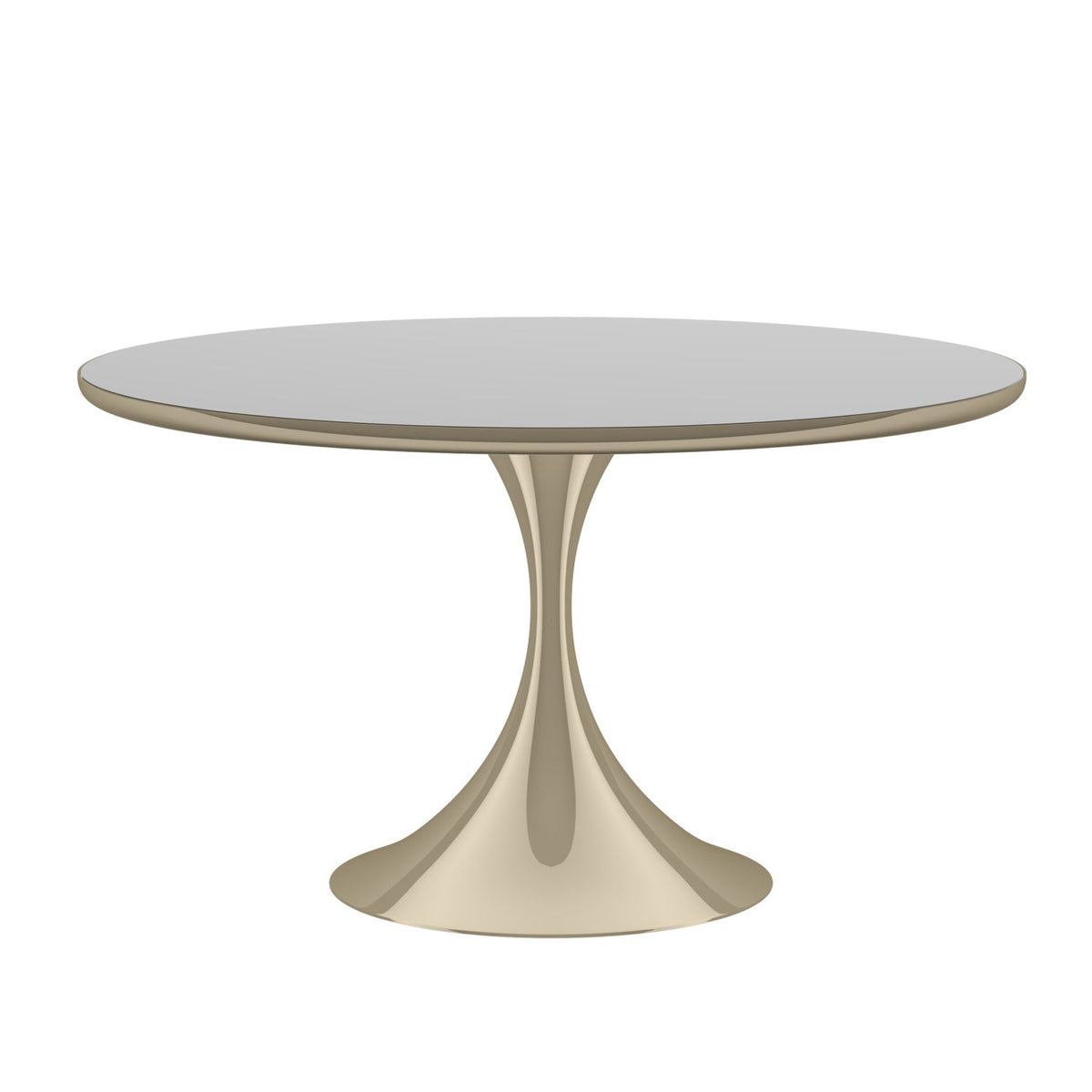 Mirror Top Round Dining Table | Caracole Semper