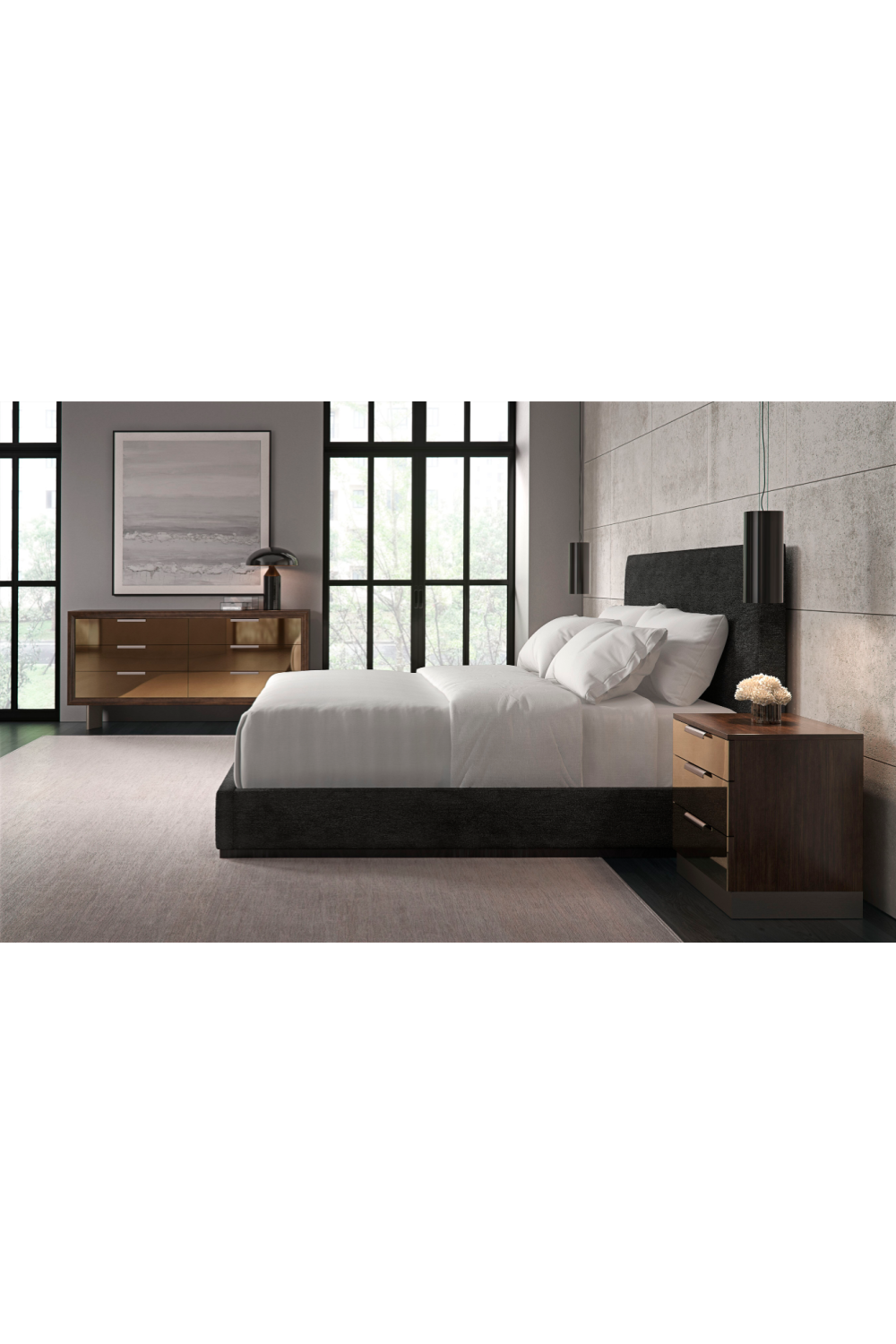 Modern Upholstered Bed | Caracole The Boutique | Oroa.com