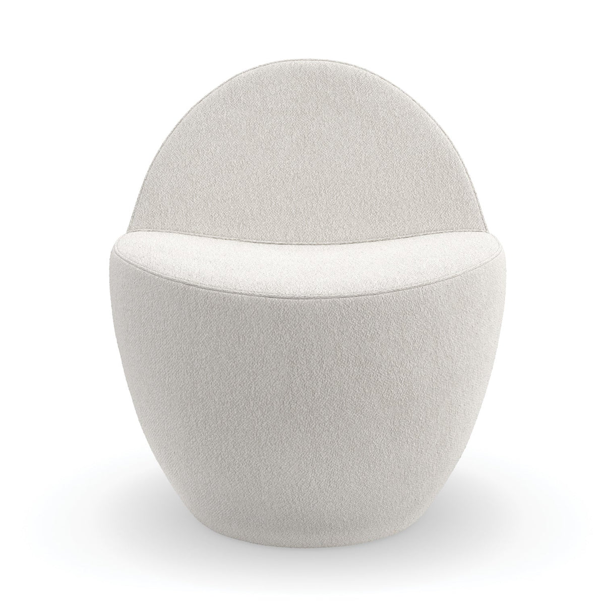 White Boucle Accent Chair | Caracole Noa