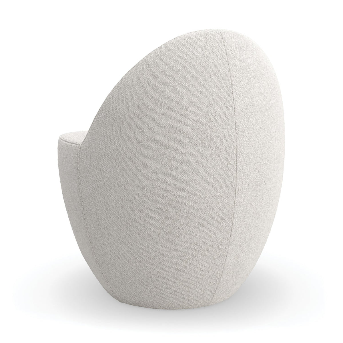 White Boucle Accent Chair | Caracole Noa