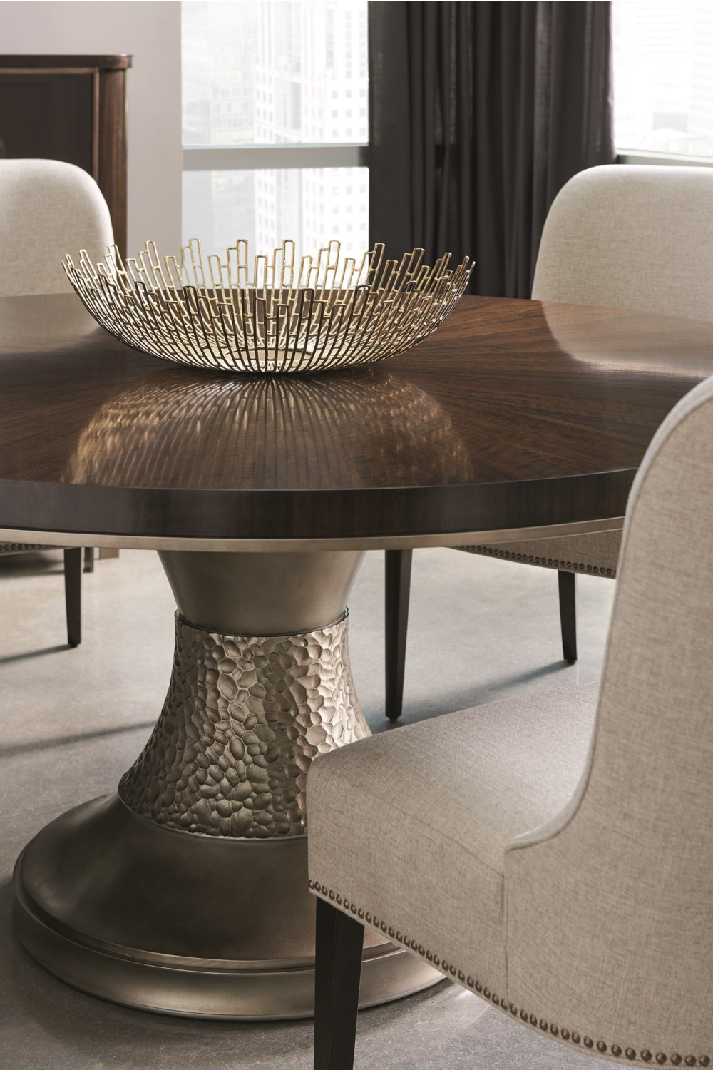 Cream Upholstered Side Chairs (2) | Caracole Streamline | Oroa.com