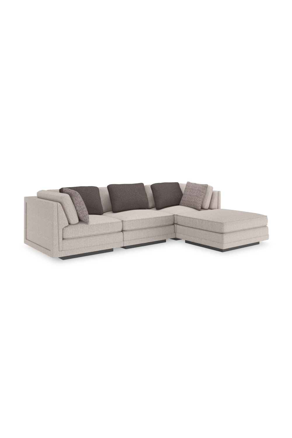 Modern Minimalist Ottoman | Caracole Fusion | Oroa.com