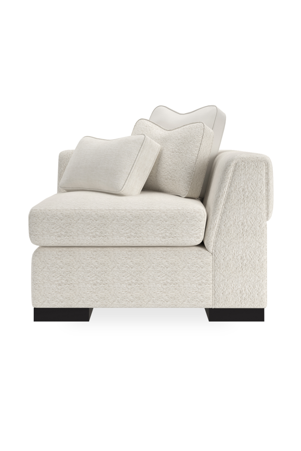 White Modern Sectional Sofa | Caracole Edge | Oroa.com