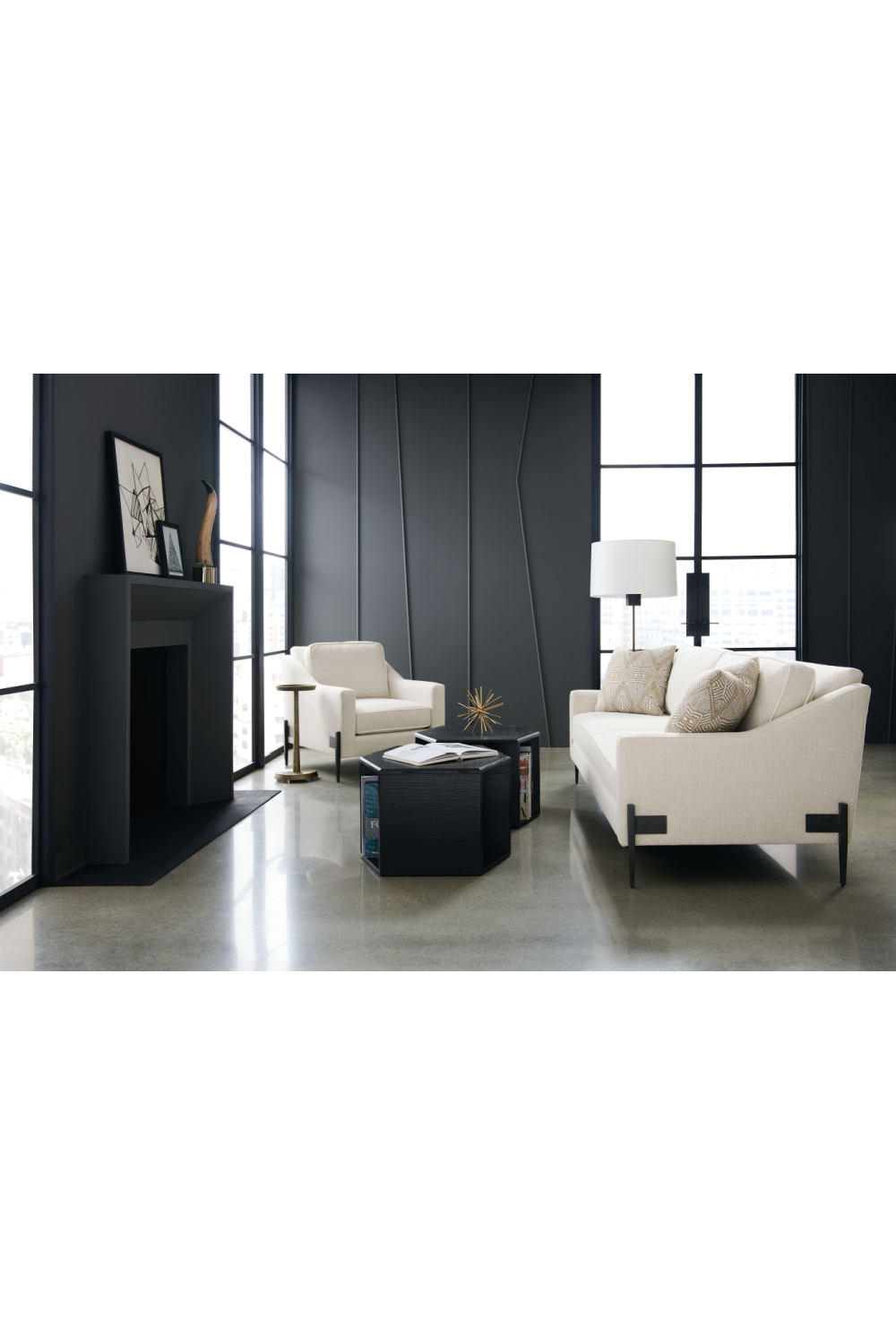 Modern Cream Sofa | Caracole Remix | Oroa.com