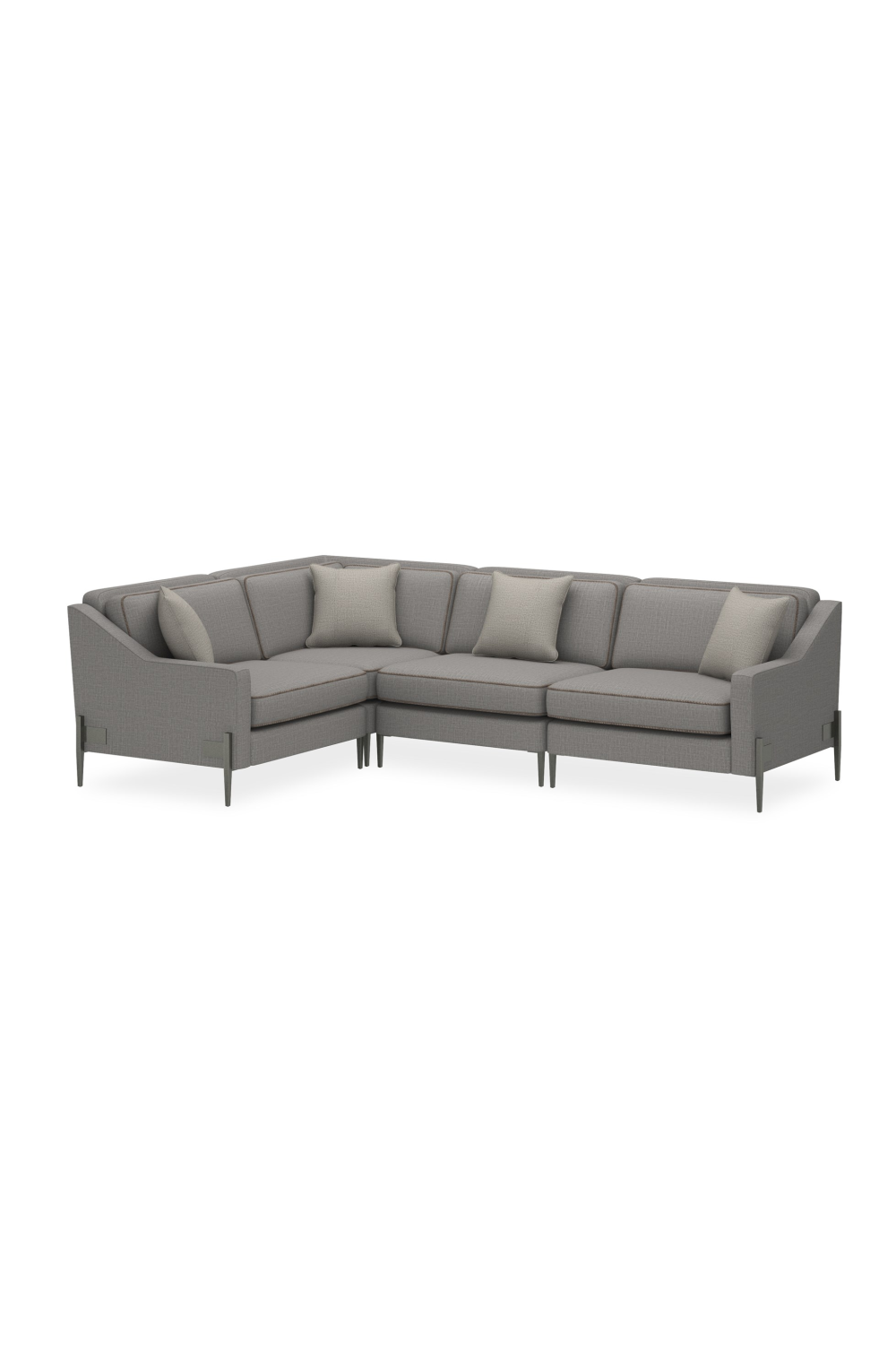 Gray Wool Blend Modular Chair | Caracole Remix | Oroa.com