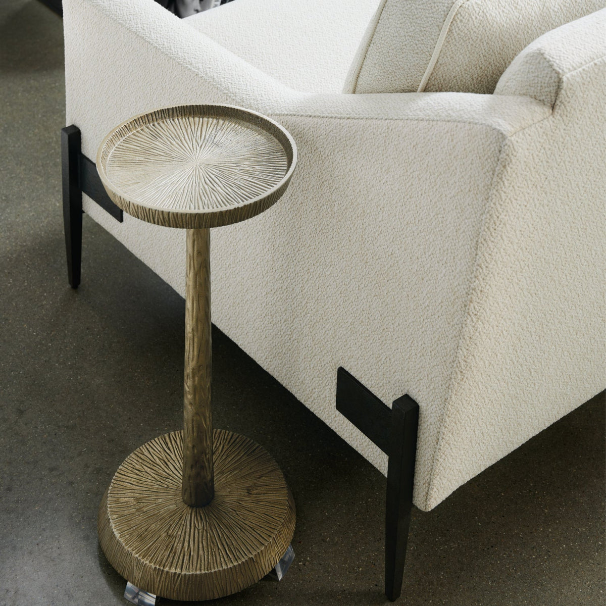 Bronze Metal End Table | Caracole Remix
