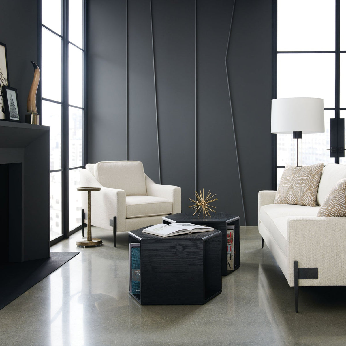 Bronze Metal End Table | Caracole Remix