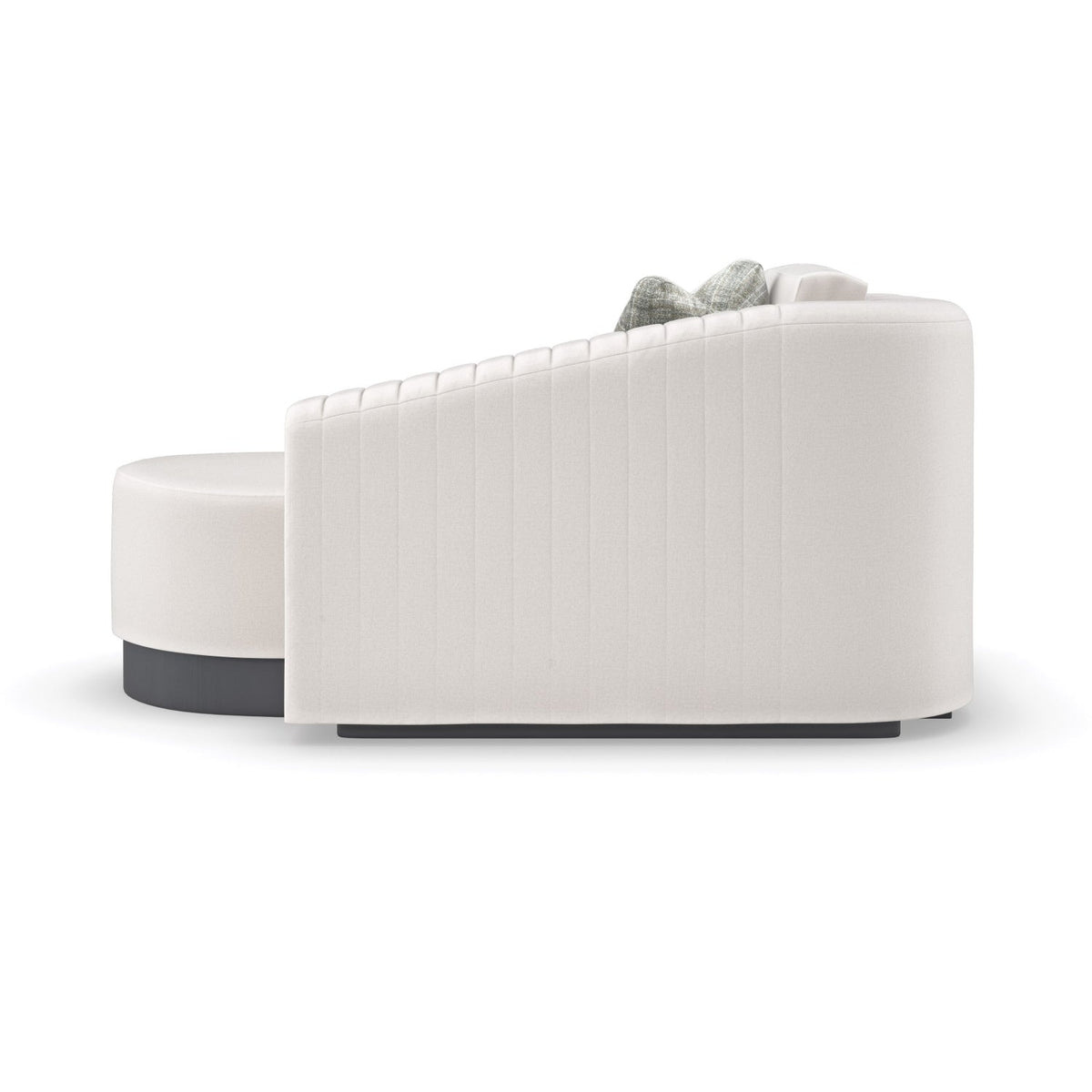 Twill Right-Armed Chaise Lounge | Caracole La Moda