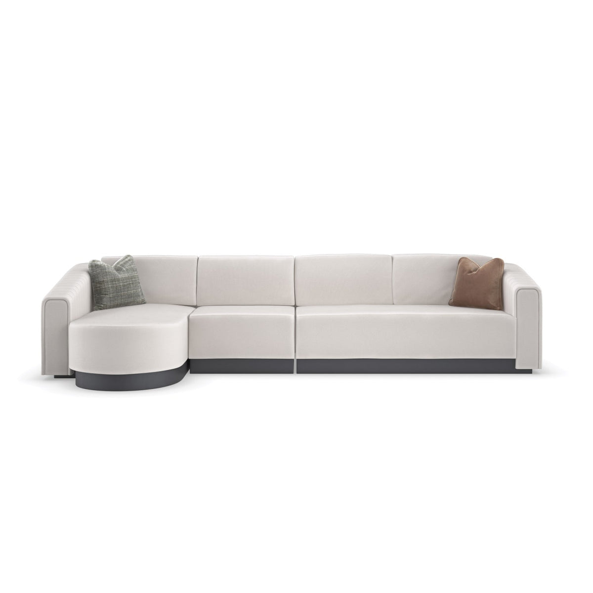 Twill Right-Armed Loveseat | Caracole La Moda