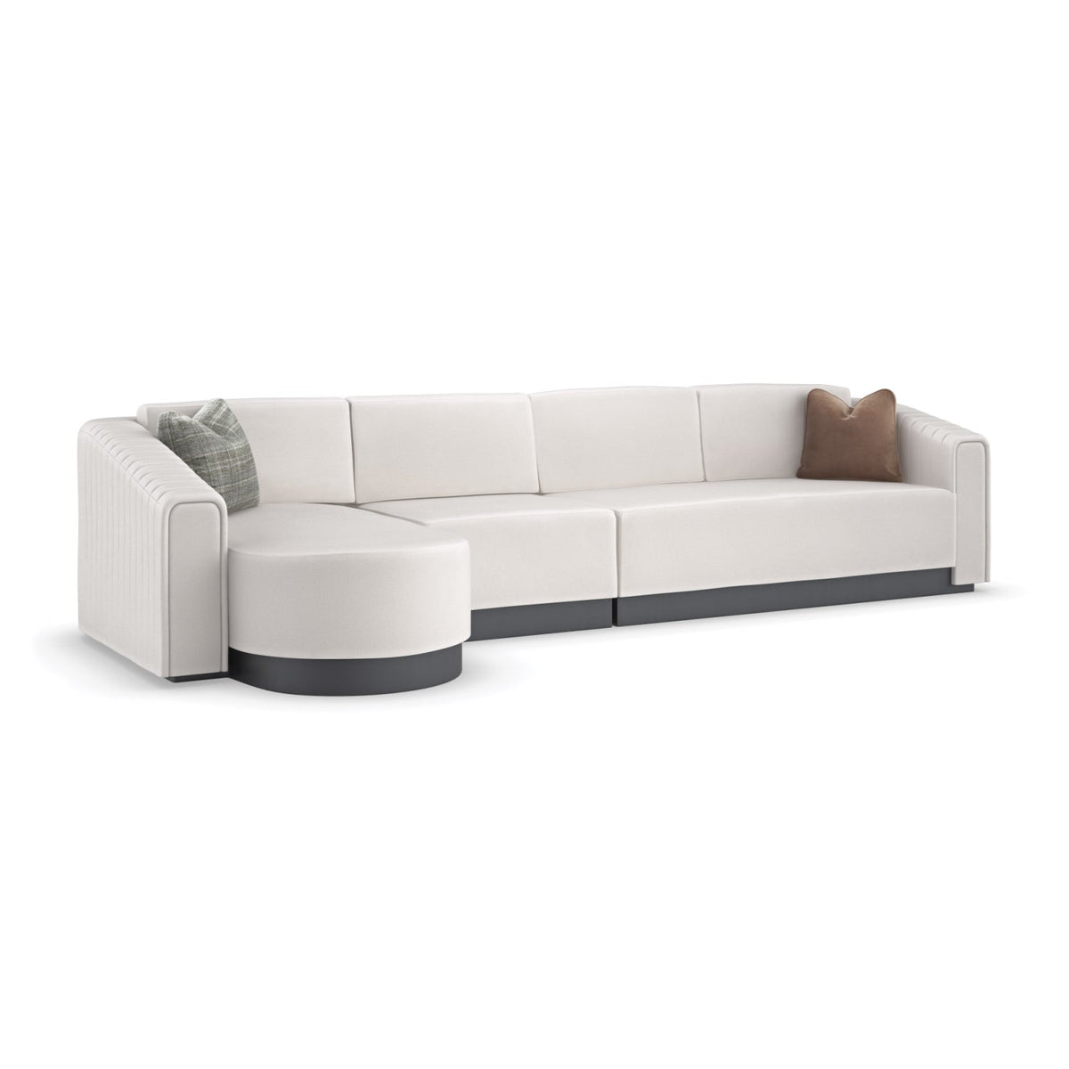 Twill Right-Armed Loveseat | Caracole La Moda