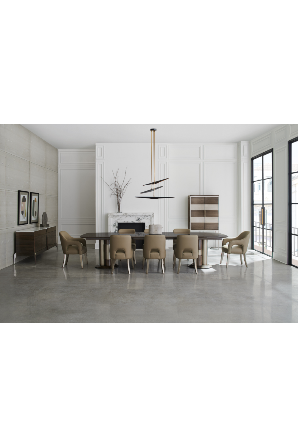 Metal Framed Modern Bar Cabinet | Caracole La Moda | Oroa.com