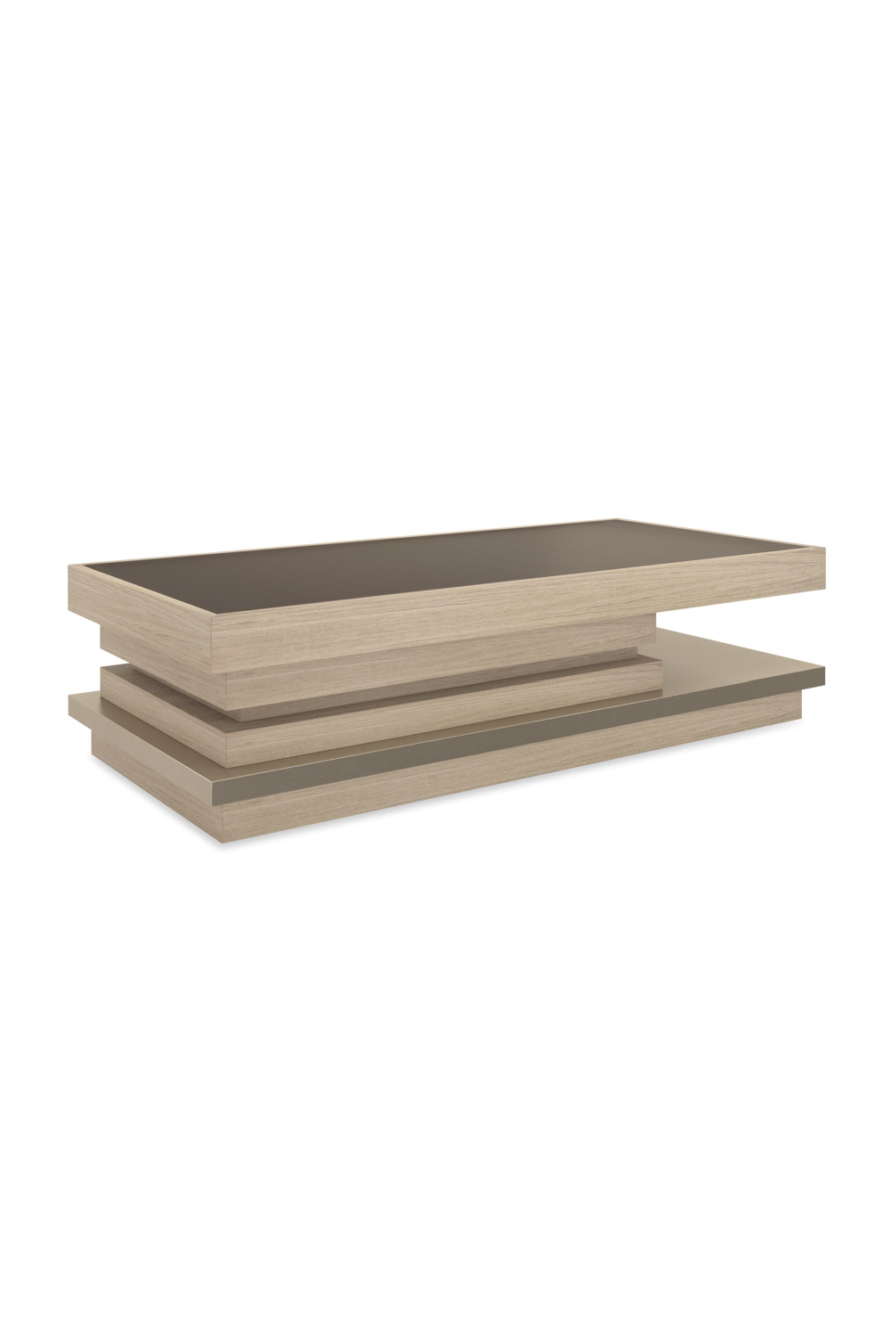 Glass Top Tiered Coffee Table | Caracole La Moda | Oroa.com