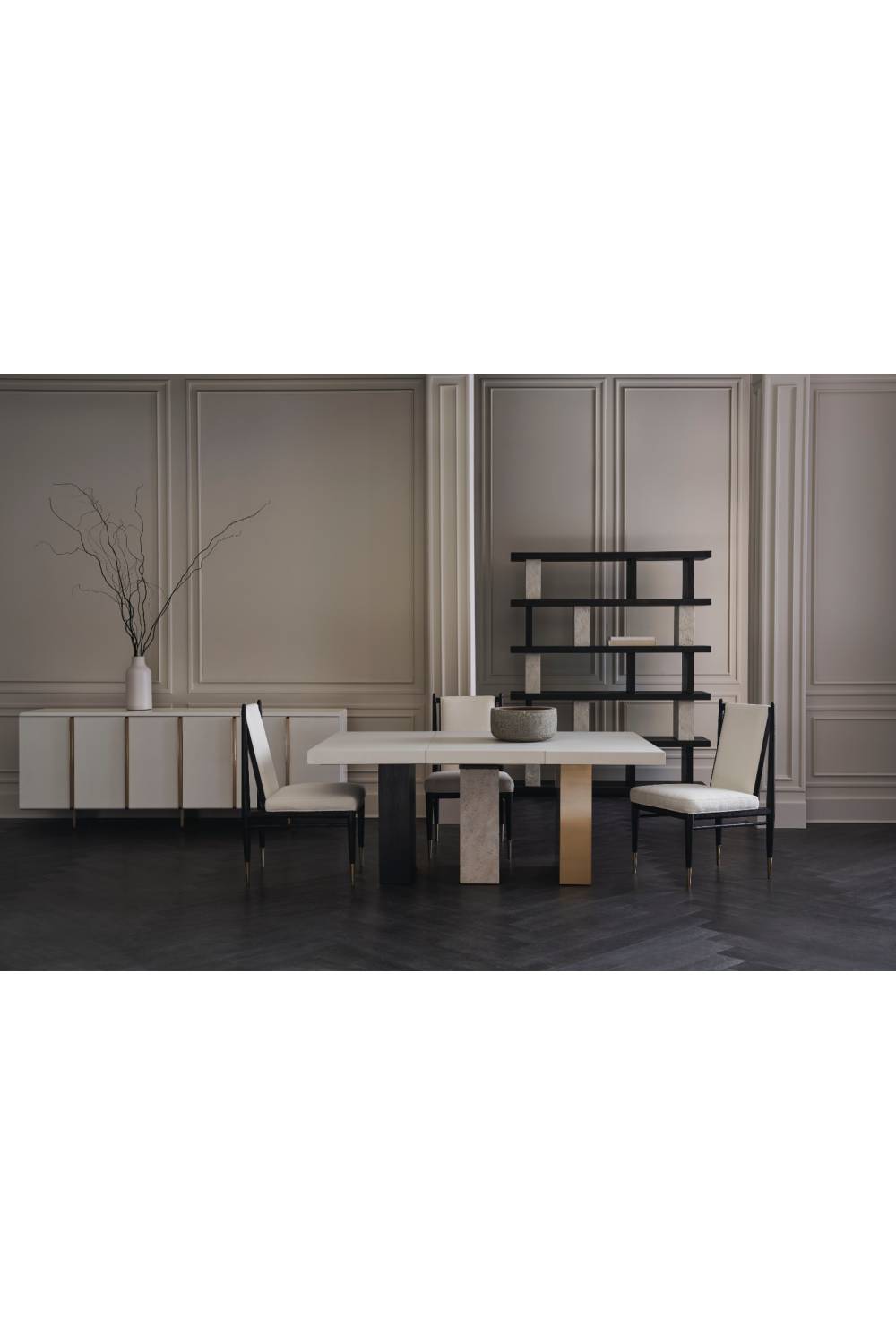 White Modern Credenza | Caracole Emphasis | Oroa.com