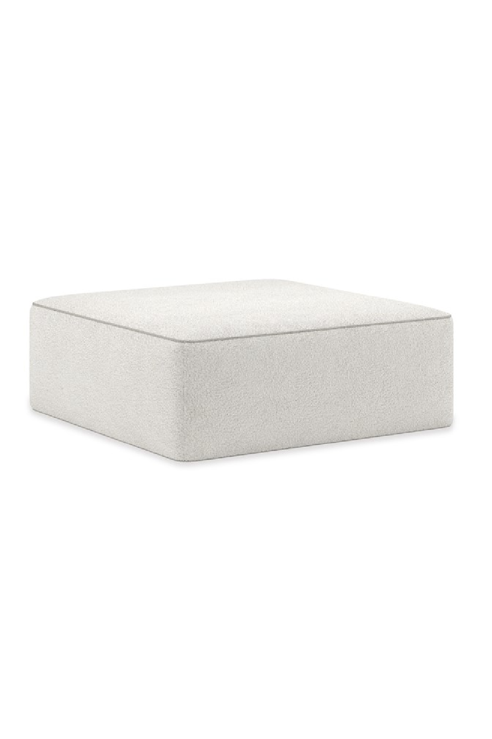 White Welted Sectional Sofa | Caracole Marbella | Oroa.com