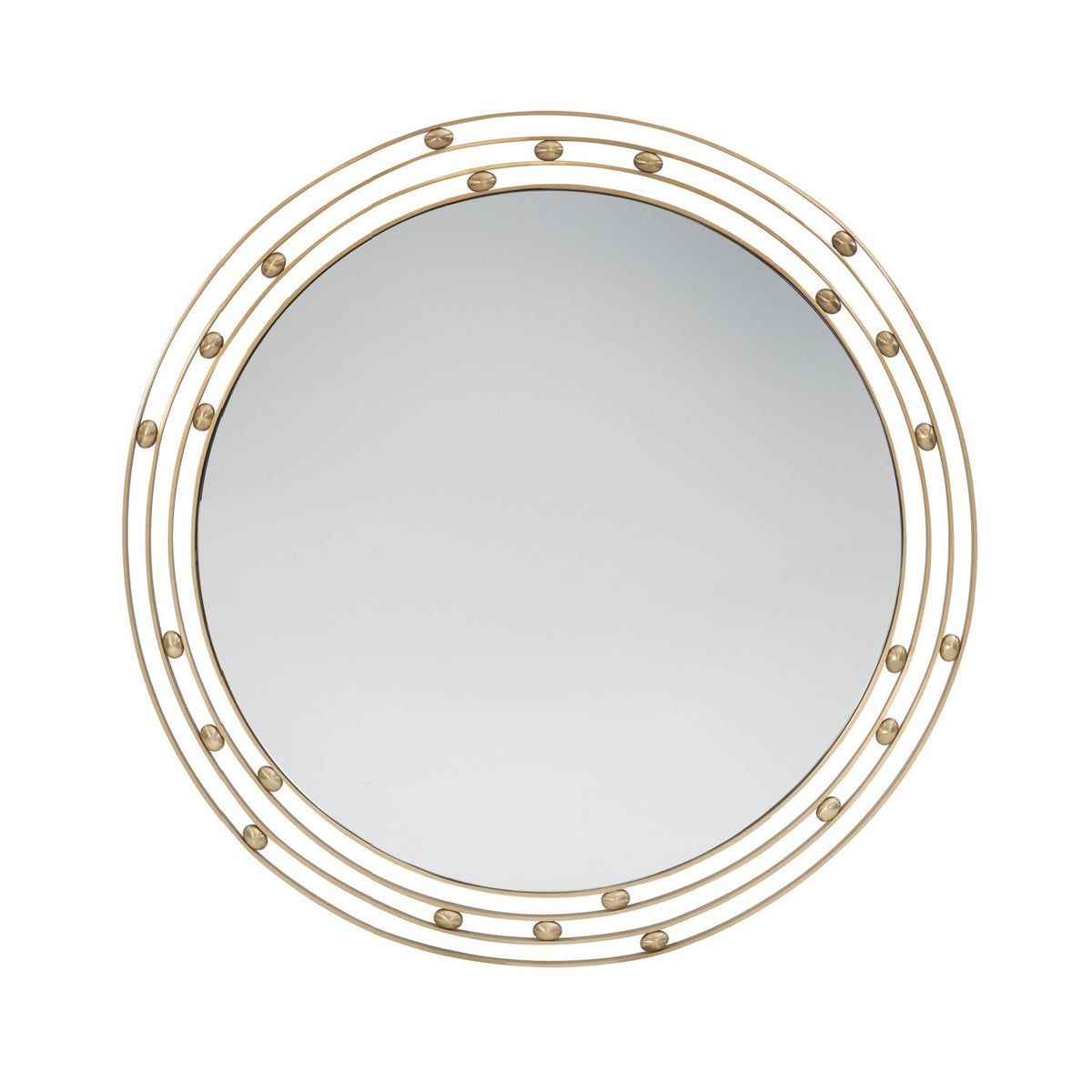 Solid Brass Round Mirror | Caracole The Galaxy