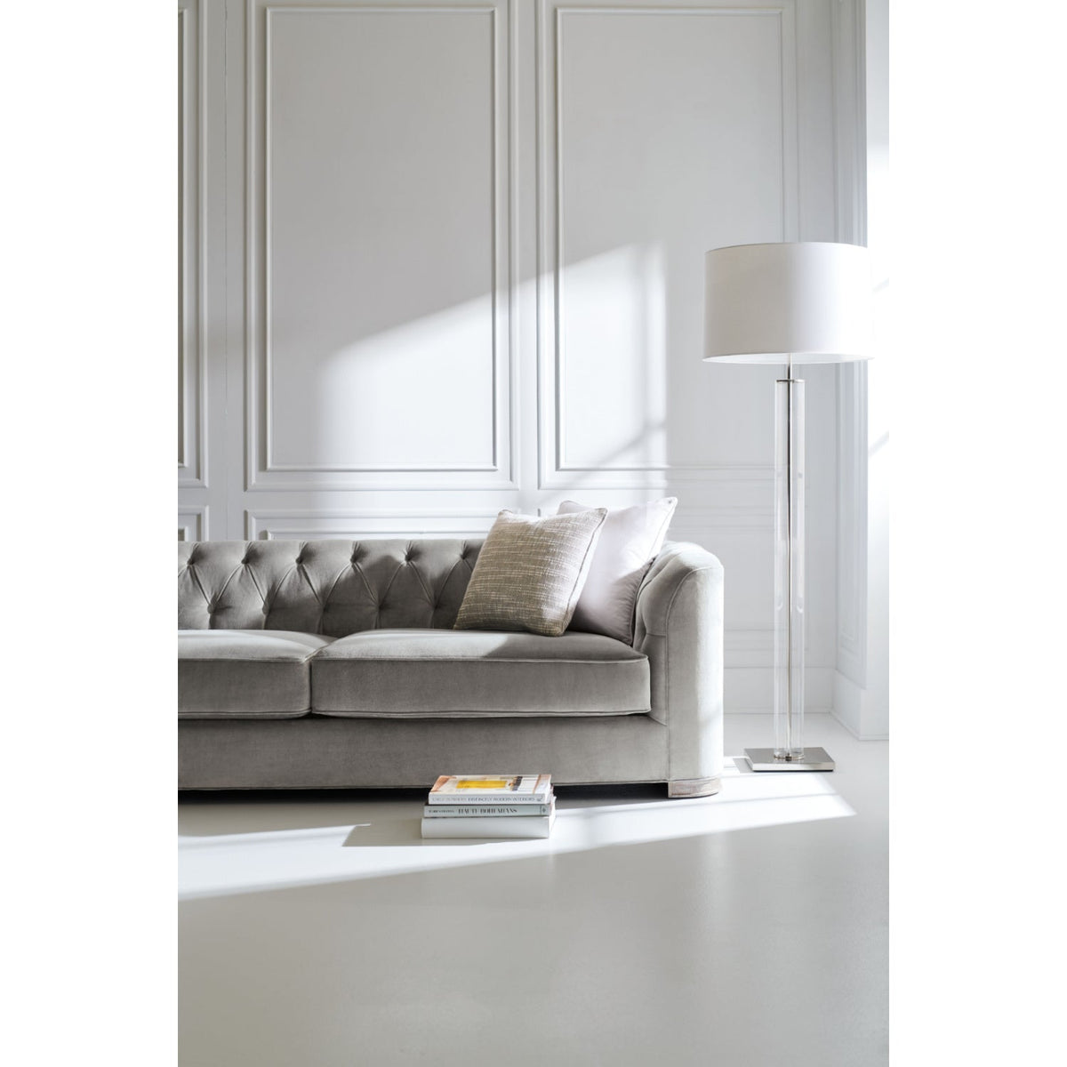 Gray Tufted Sofa | Caracole Tuft