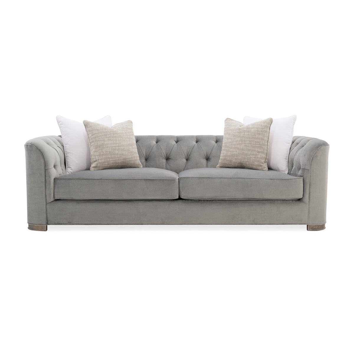 Gray Tufted Sofa | Caracole Tuft