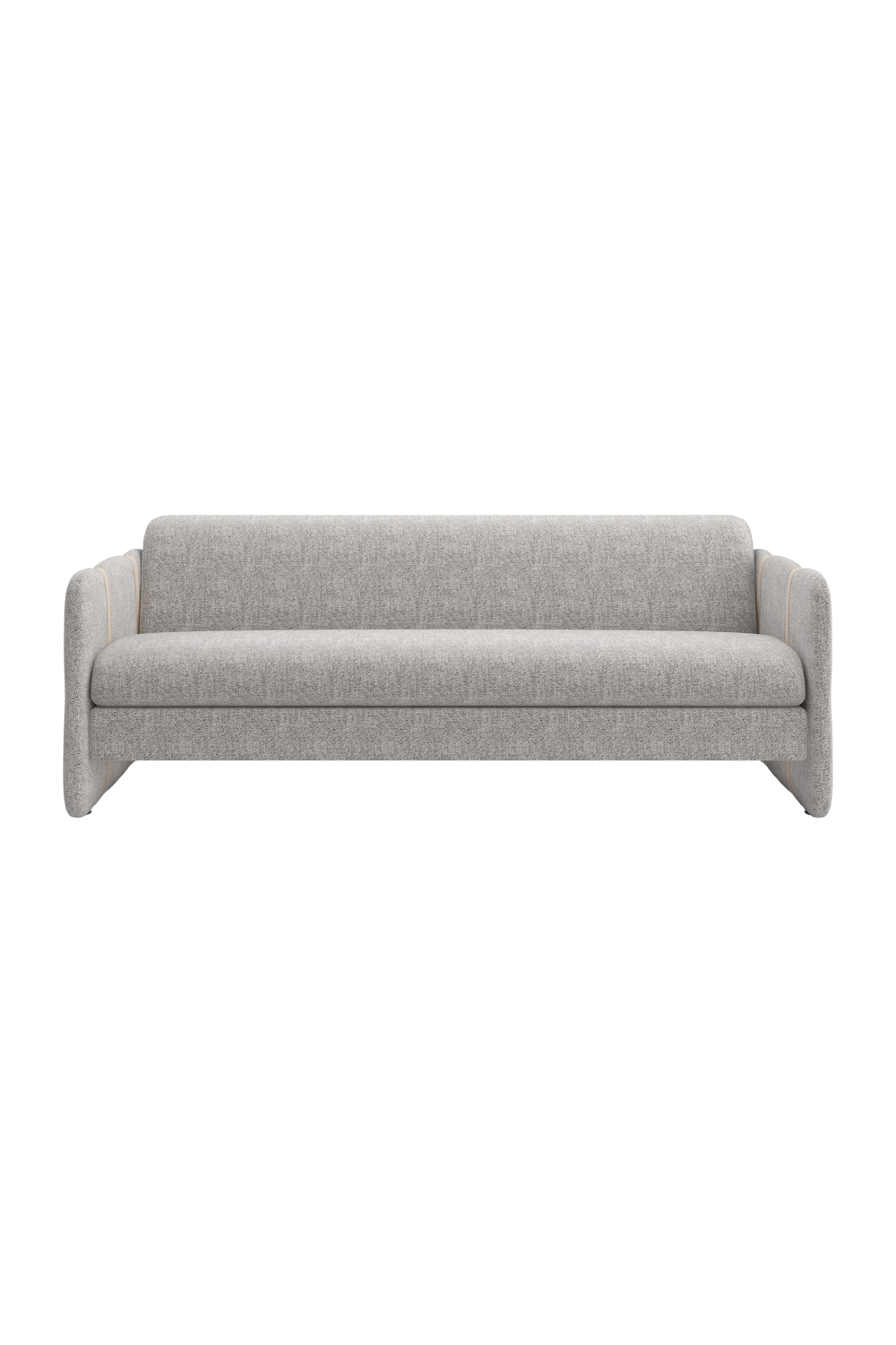 Taupe Leather Strapped Sofa | Caracole Cigar Club | Oroa.com