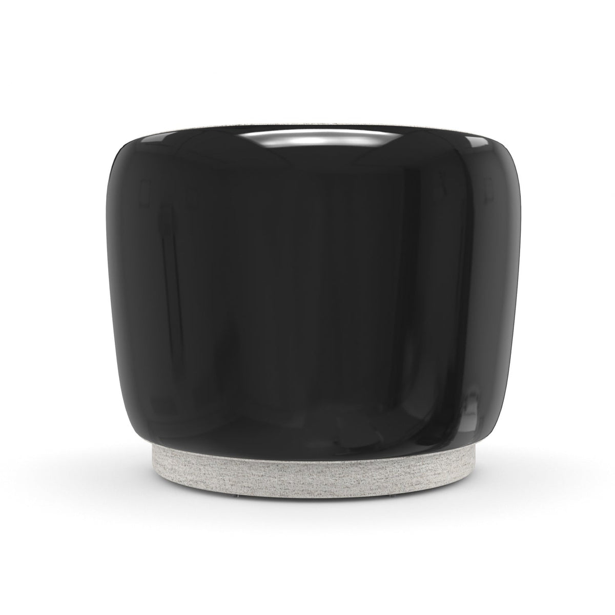 White Chenille Swivel Chair | Caracole Cuff