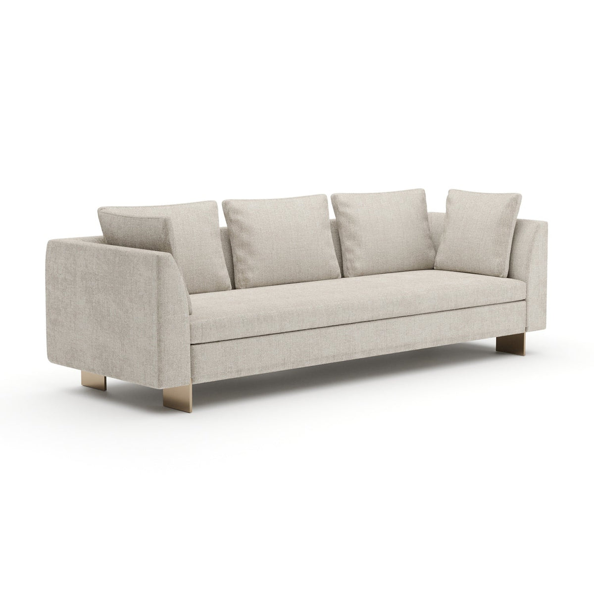 White Chenille Sofa | Caracole Altura