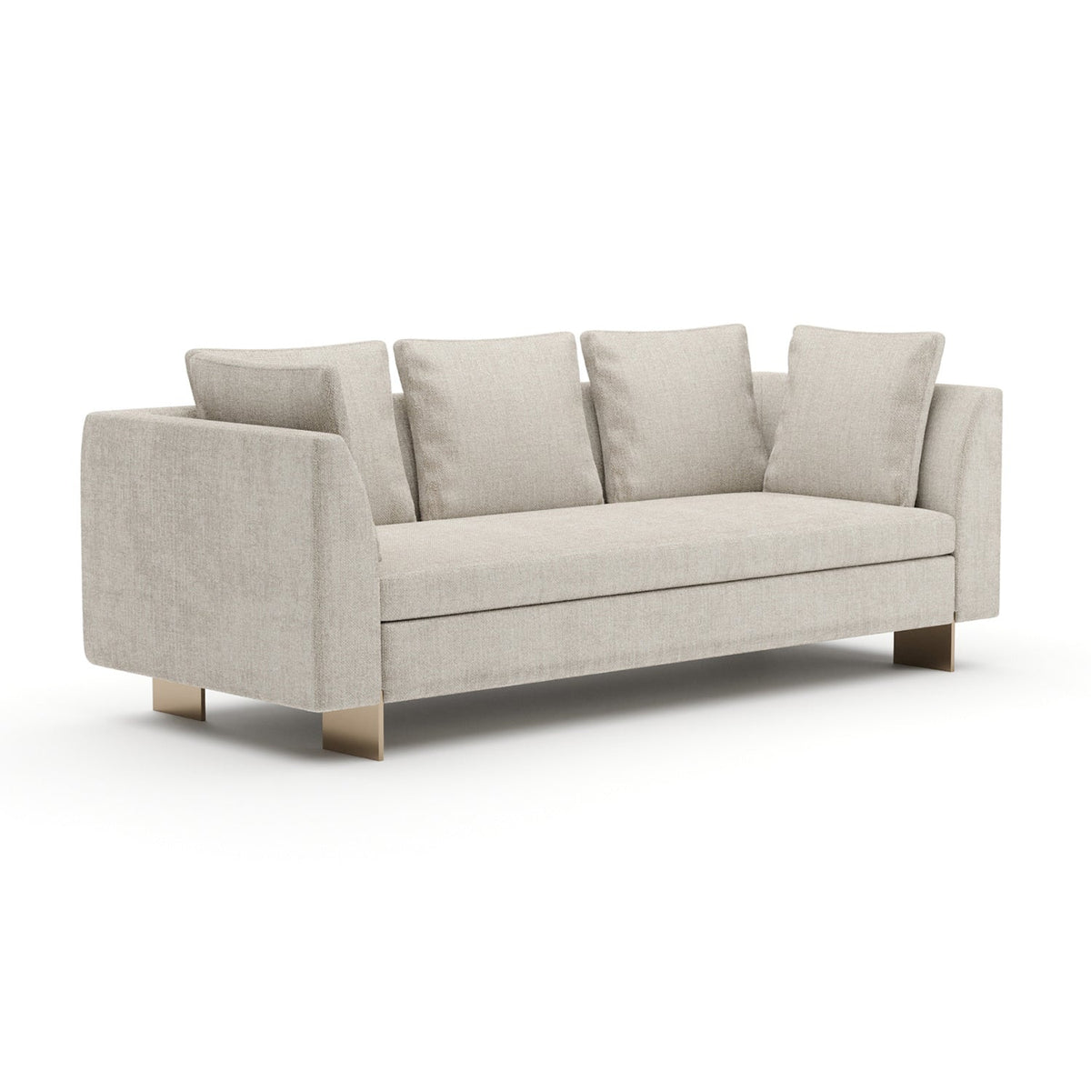 White Chenille Sofa | Caracole Altura