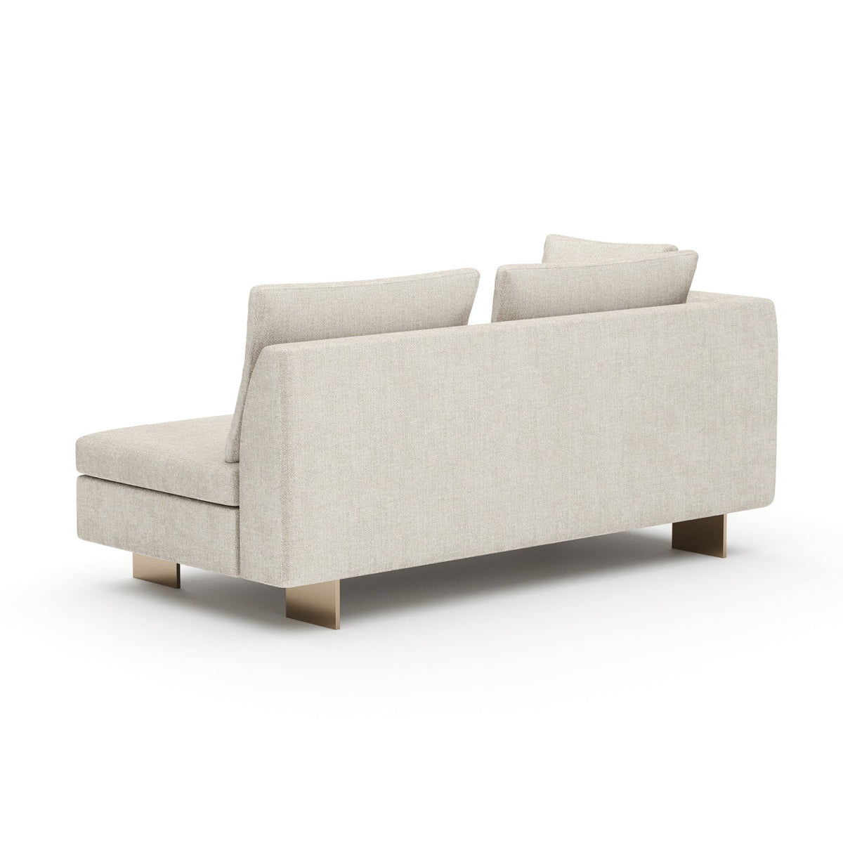 White Chenille Loveseat | Caracole Altura